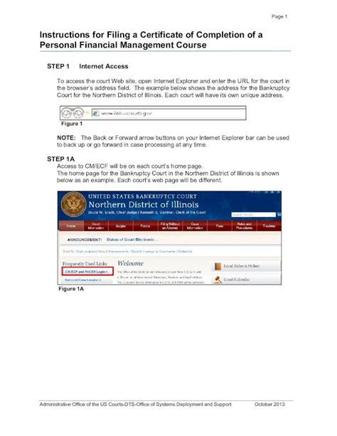 INSTRUCTIONS FOR FILING A CERTIFICATE OF .